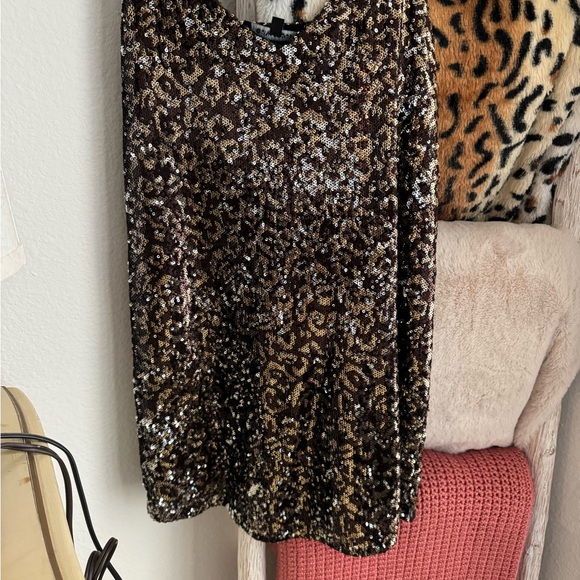 Leopard Print Sequin dress - Picture 2 of 7